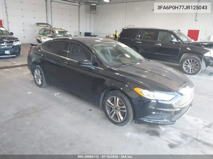 2018 Ford Fusion Se VIN: 3FA6P0H77JR125043 Lot: 39888112