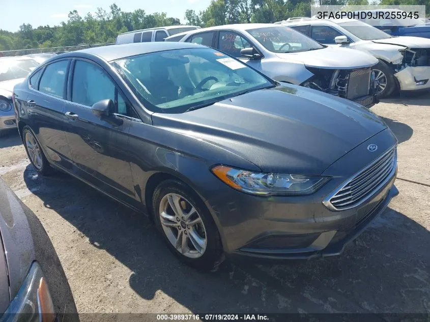 2018 Ford Fusion Se VIN: 3FA6P0HD9JR255945 Lot: 39893716