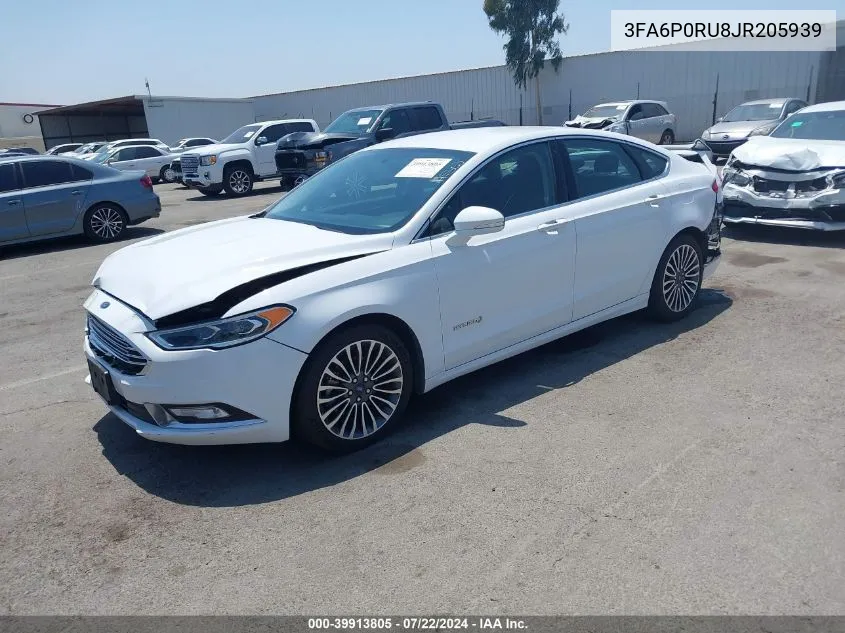 3FA6P0RU8JR205939 2018 Ford Fusion Hybrid Titanium