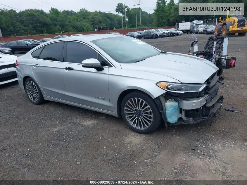 3FA6P0RU3JR124198 2018 Ford Fusion Hybrid Titanium