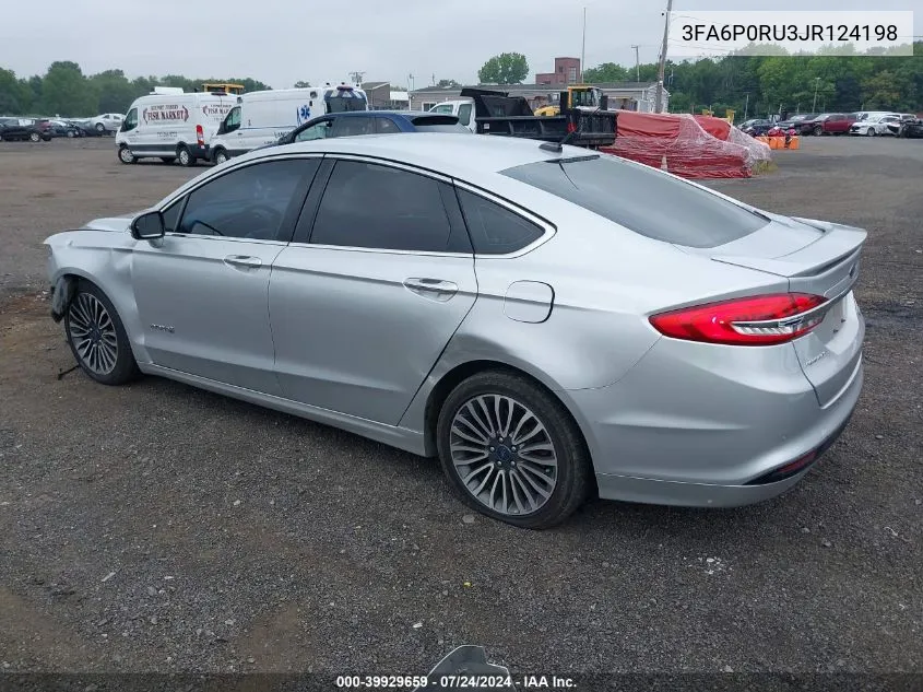 3FA6P0RU3JR124198 2018 Ford Fusion Hybrid Titanium