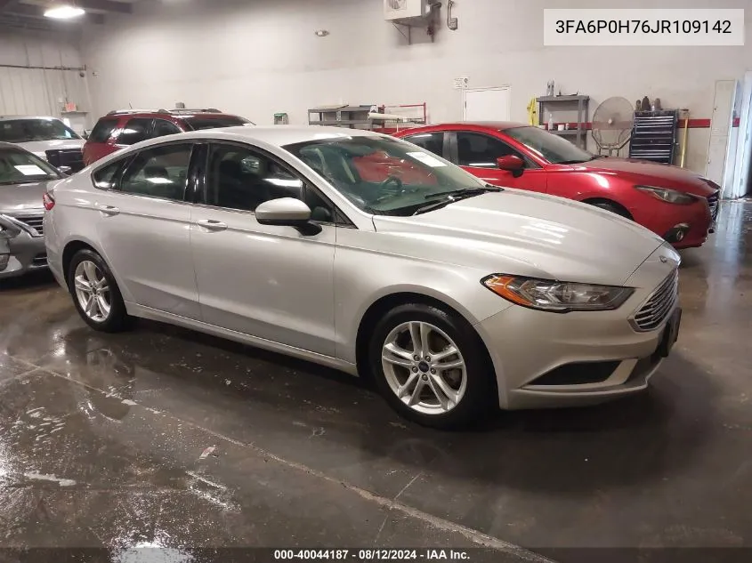 2018 Ford Fusion Se VIN: 3FA6P0H76JR109142 Lot: 40044187