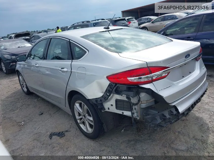 3FA6P0HD5JR273536 2018 Ford Fusion Se