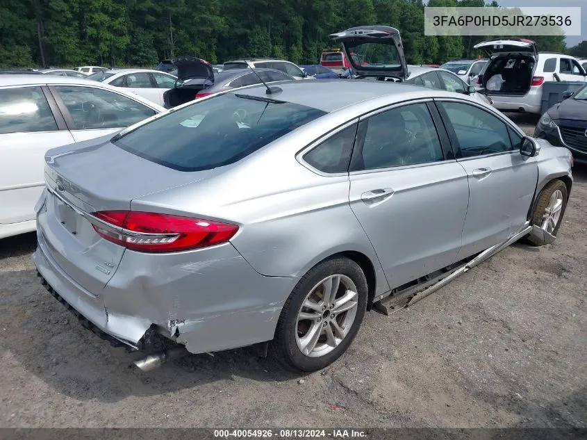 3FA6P0HD5JR273536 2018 Ford Fusion Se