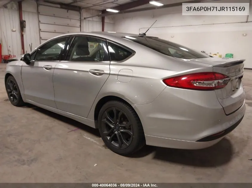 3FA6P0H71JR115169 2018 Ford Fusion Se