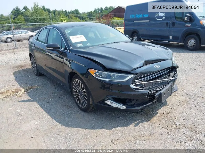 3FA6P0D99JR194064 2018 Ford Fusion Titanium