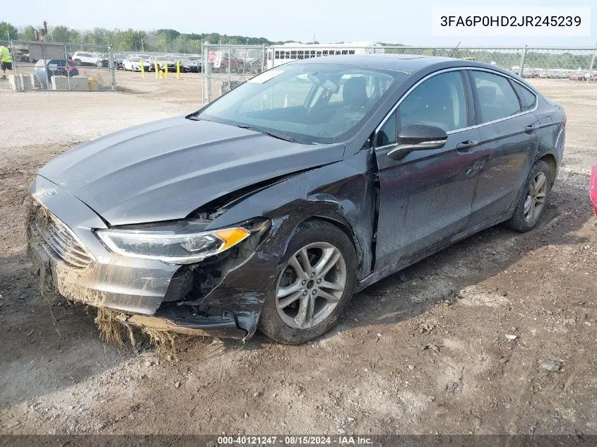 3FA6P0HD2JR245239 2018 Ford Fusion Se