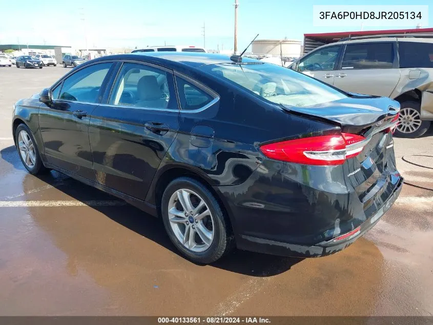 3FA6P0HD8JR205134 2018 Ford Fusion Se