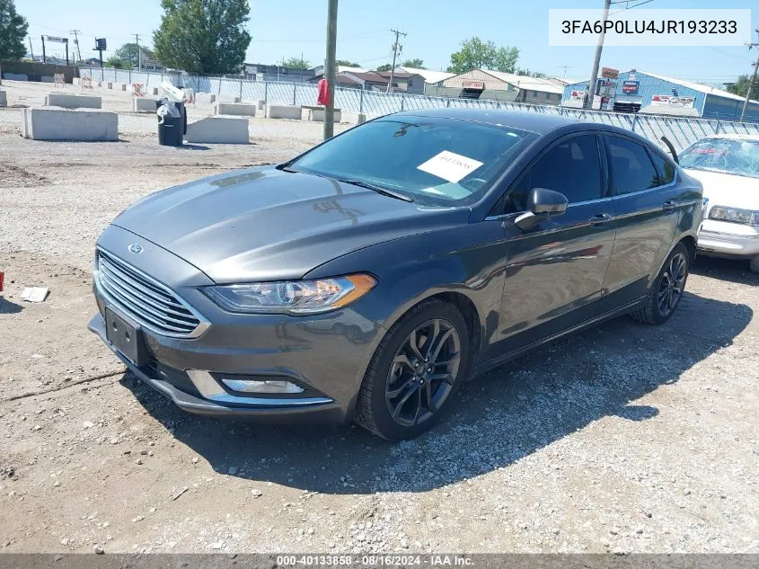 2018 Ford Fusion Hybrid Se VIN: 3FA6P0LU4JR193233 Lot: 40133858