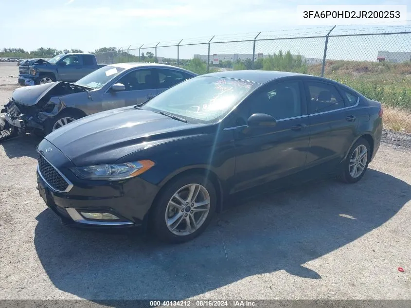 3FA6P0HD2JR200253 2018 Ford Fusion Se