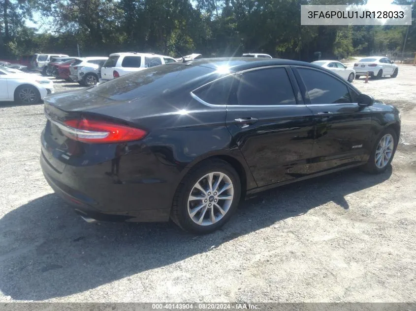 2018 Ford Fusion Hybrid Se VIN: 3FA6P0LU1JR128033 Lot: 40143904