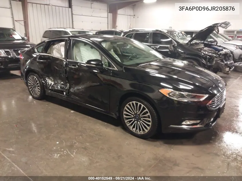 2018 Ford Fusion Titanium VIN: 3FA6P0D96JR205876 Lot: 40152549