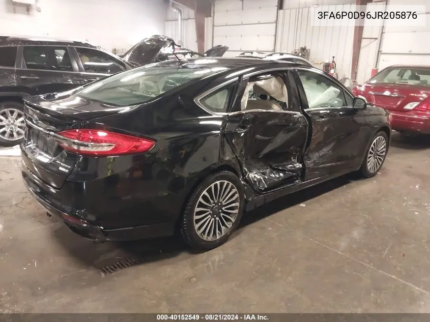 2018 Ford Fusion Titanium VIN: 3FA6P0D96JR205876 Lot: 40152549