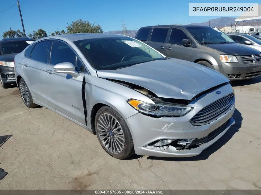 3FA6P0RU8JR249004 2018 Ford Fusion Hybrid Titanium