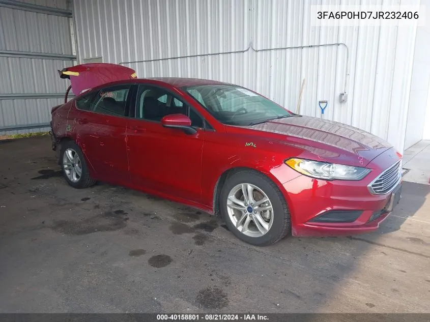 3FA6P0HD7JR232406 2018 Ford Fusion Se