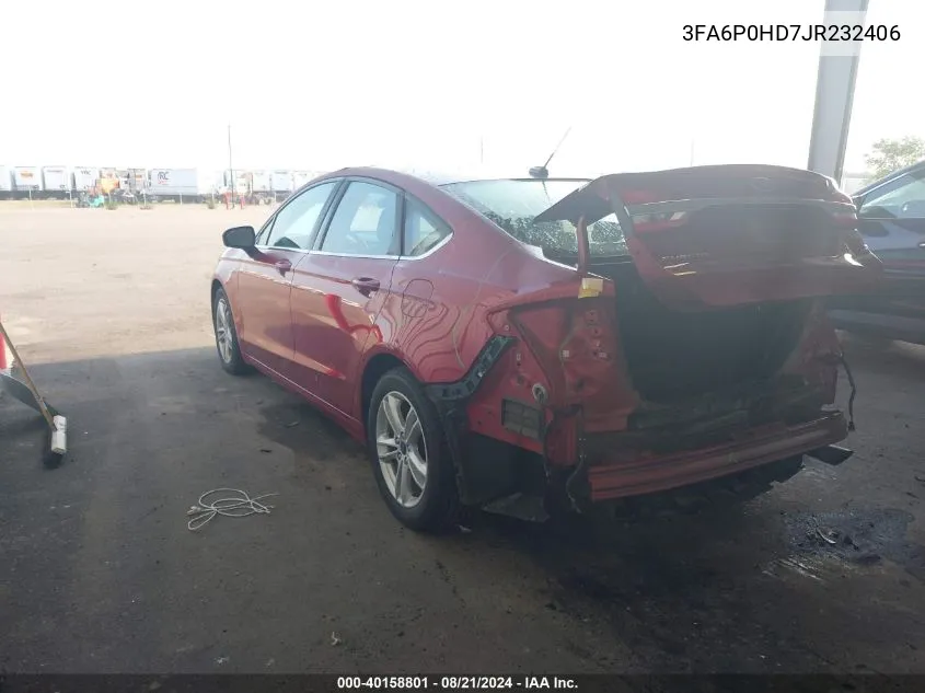 3FA6P0HD7JR232406 2018 Ford Fusion Se