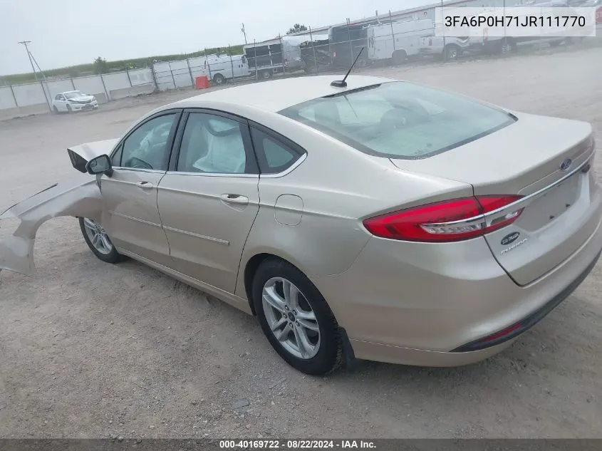 3FA6P0H71JR111770 2018 Ford Fusion Se