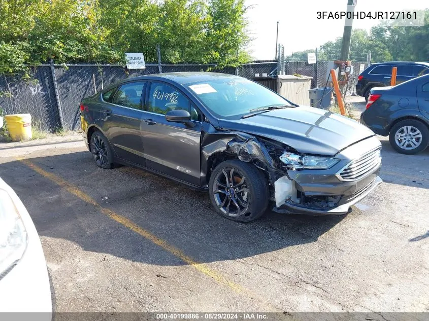 2018 Ford Fusion Se VIN: 3FA6P0HD4JR127161 Lot: 40199886