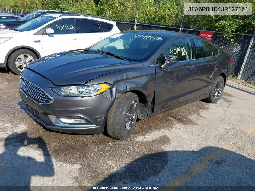 3FA6P0HD4JR127161 2018 Ford Fusion Se