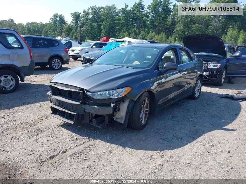 2018 Ford Fusion Se VIN: 3FA6P0H79JR105814 Lot: 40200531