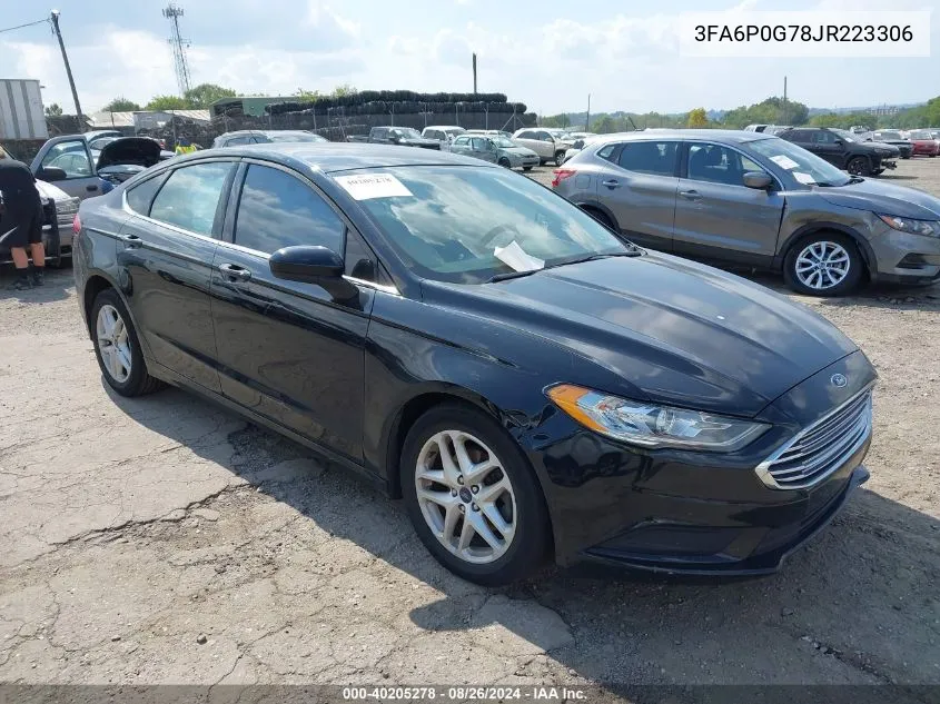 2018 Ford Fusion S VIN: 3FA6P0G78JR223306 Lot: 40205278