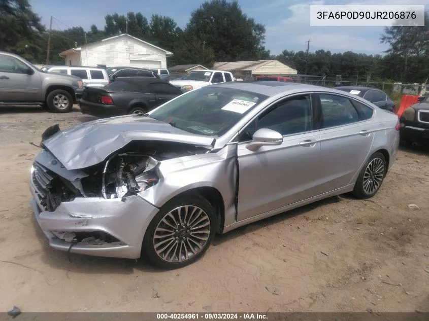 2018 Ford Fusion Titanium VIN: 3FA6P0D90JR206876 Lot: 40254961