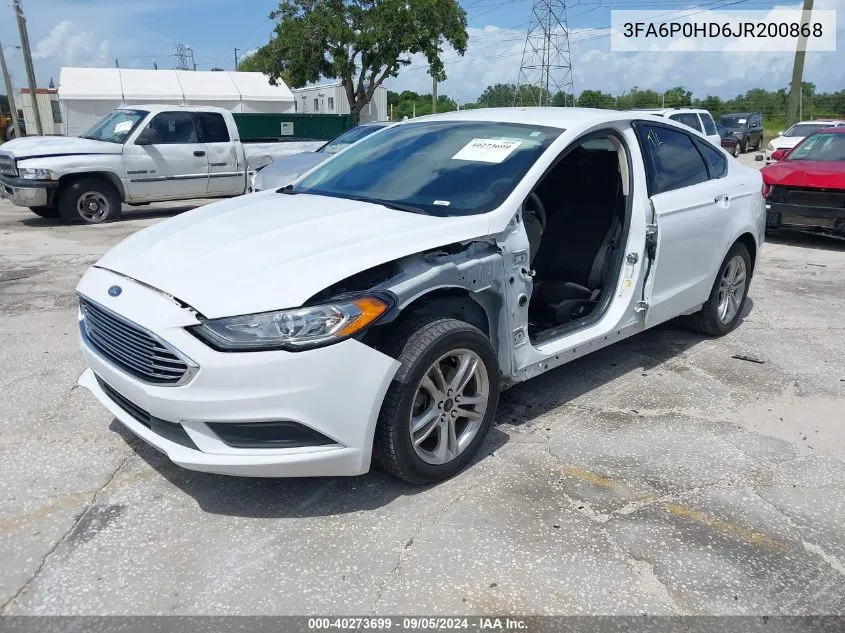 3FA6P0HD6JR200868 2018 Ford Fusion Se