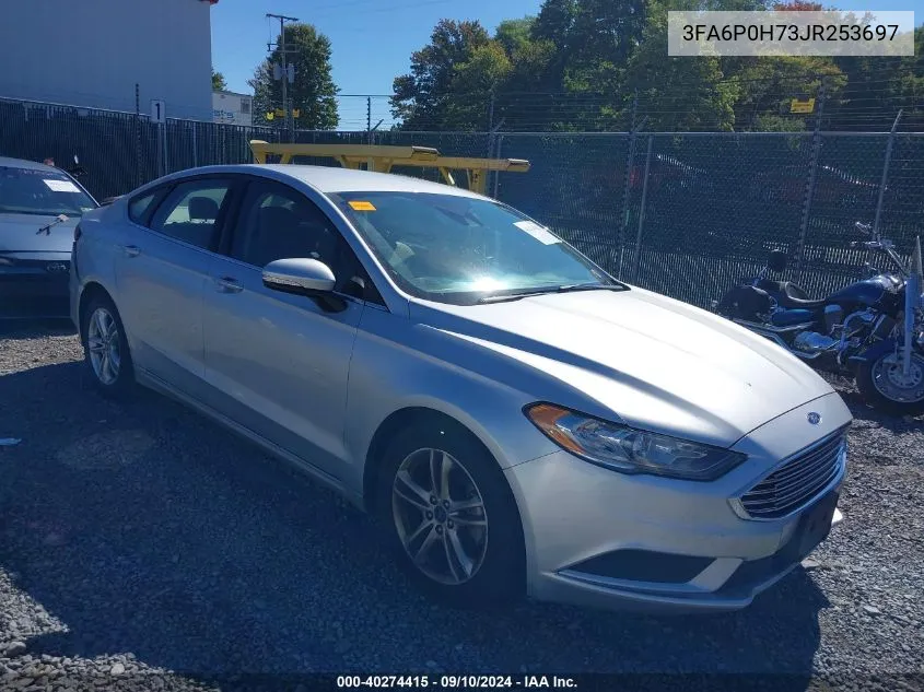 2018 Ford Fusion Se VIN: 3FA6P0H73JR253697 Lot: 40274415