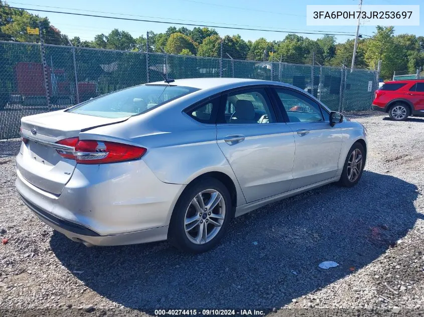 2018 Ford Fusion Se VIN: 3FA6P0H73JR253697 Lot: 40274415