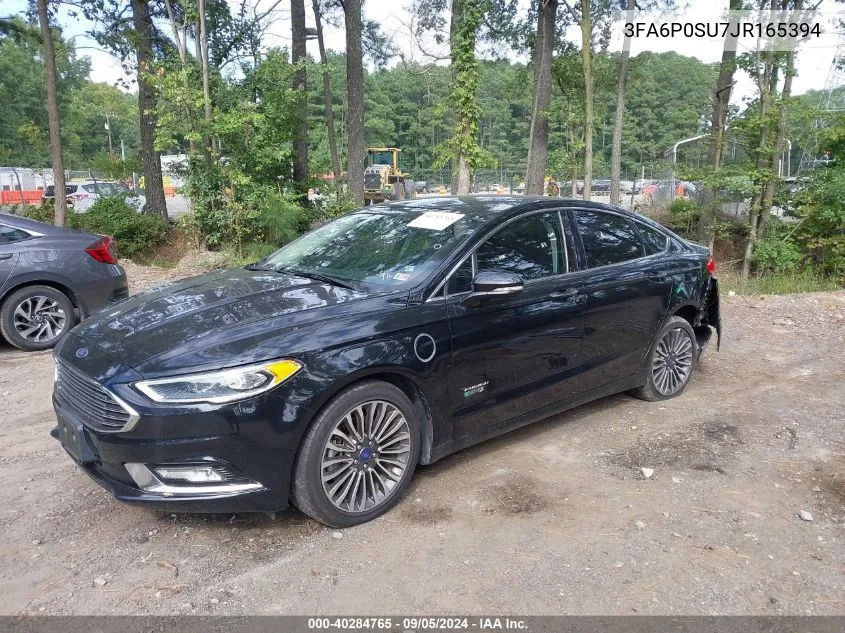 2018 Ford Fusion Energi Titanium VIN: 3FA6P0SU7JR165394 Lot: 40284765