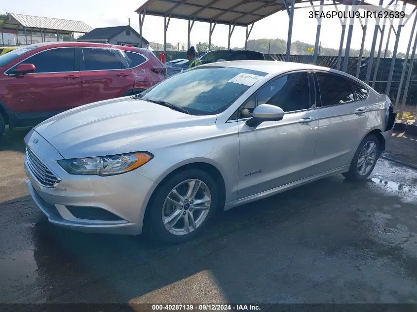 2018 Ford Fusion Hybrid Se VIN: 3FA6P0LU9JR162639 Lot: 40287139