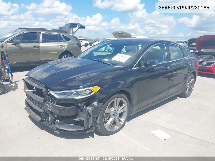 2018 Ford Fusion Sport VIN: 3FA6P0VP9JR230185 Lot: 40288107