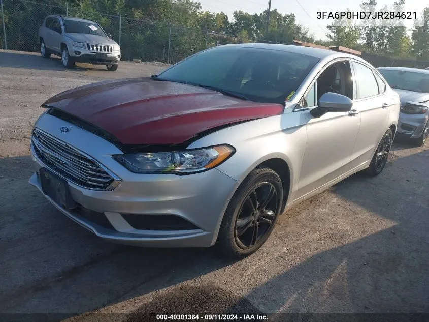 2018 Ford Fusion Se VIN: 3FA6P0HD7JR284621 Lot: 40301364