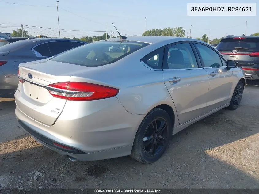 2018 Ford Fusion Se VIN: 3FA6P0HD7JR284621 Lot: 40301364