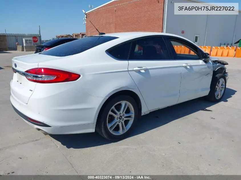 3FA6P0H75JR227022 2018 Ford Fusion Se