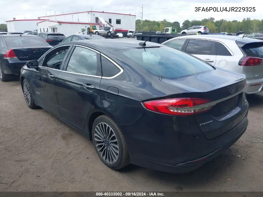 3FA6P0LU4JR229325 2018 Ford Fusion Se Hybrid