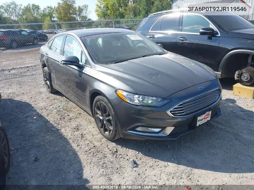 3FA6P0T92JR119546 2018 Ford Fusion Se