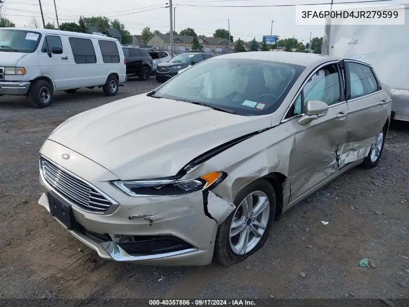 3FA6P0HD4JR279599 2018 Ford Fusion Se