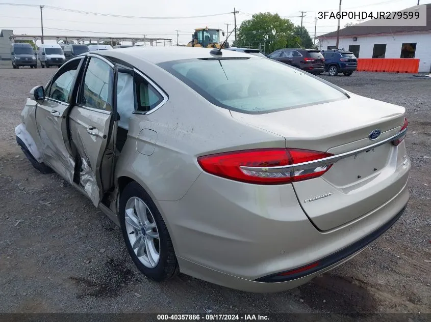 3FA6P0HD4JR279599 2018 Ford Fusion Se