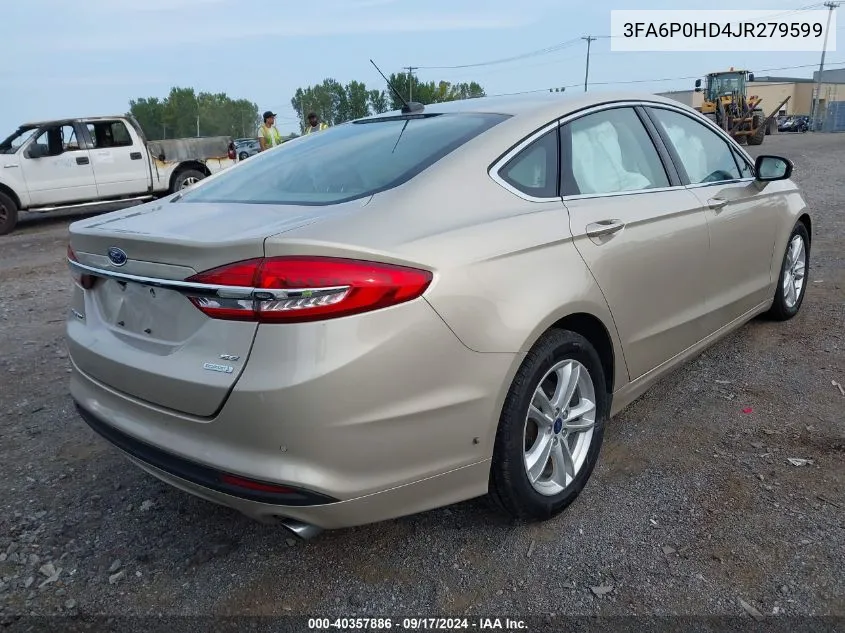 3FA6P0HD4JR279599 2018 Ford Fusion Se