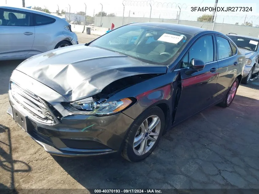 3FA6P0HDXJR277324 2018 Ford Fusion Se