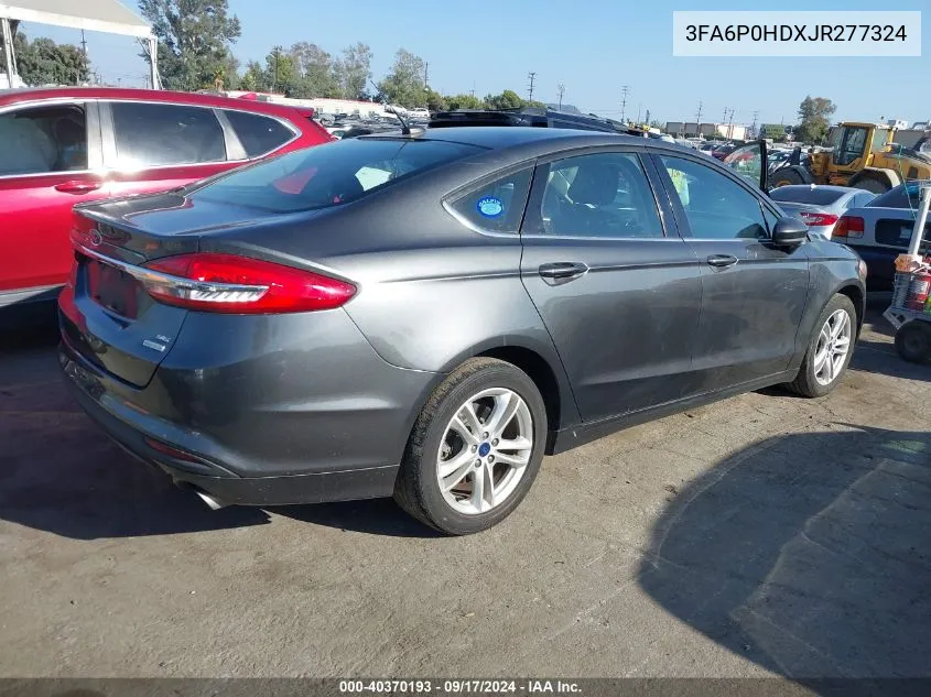 3FA6P0HDXJR277324 2018 Ford Fusion Se