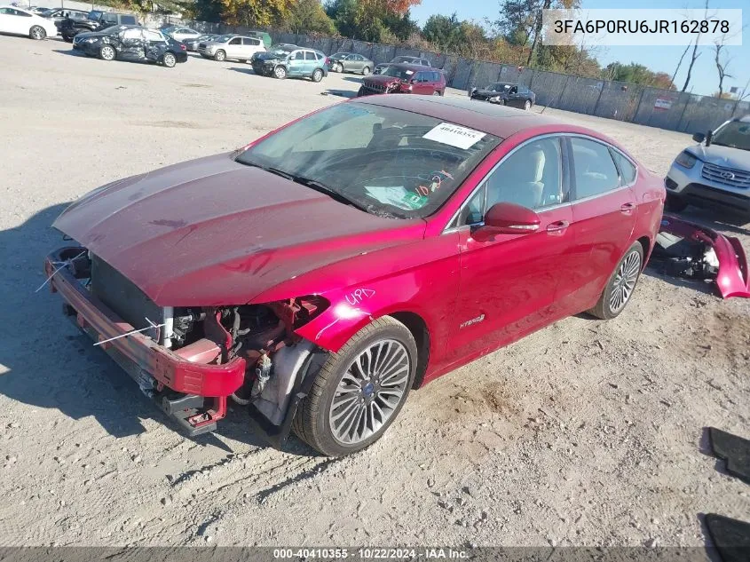 3FA6P0RU6JR162878 2018 Ford Fusion Hybrid Titanium