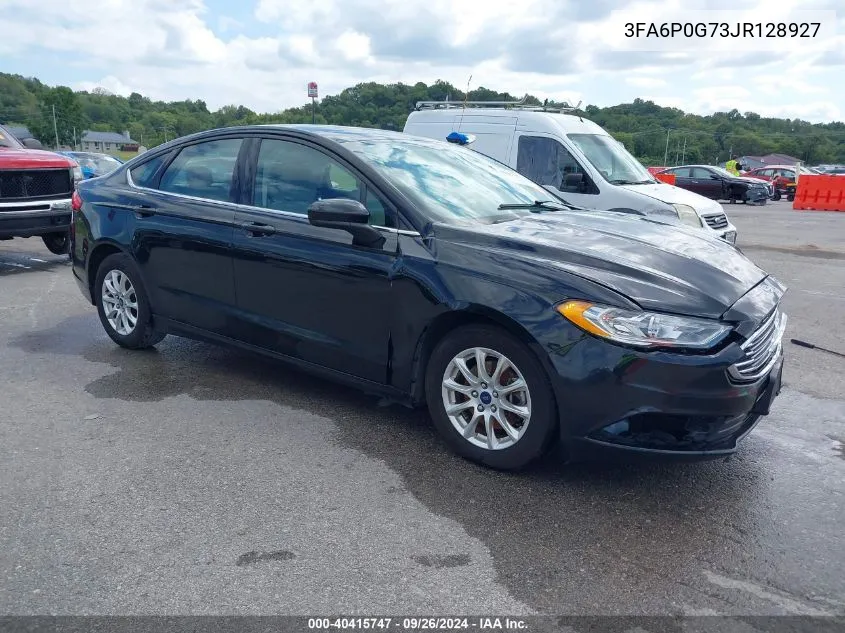 2018 Ford Fushion S VIN: 3FA6P0G73JR128927 Lot: 40415747