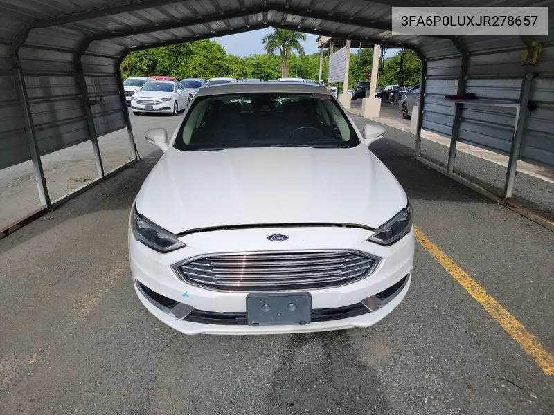 2018 Ford Fusion Hybrid Se VIN: 3FA6P0LUXJR278657 Lot: 40527973