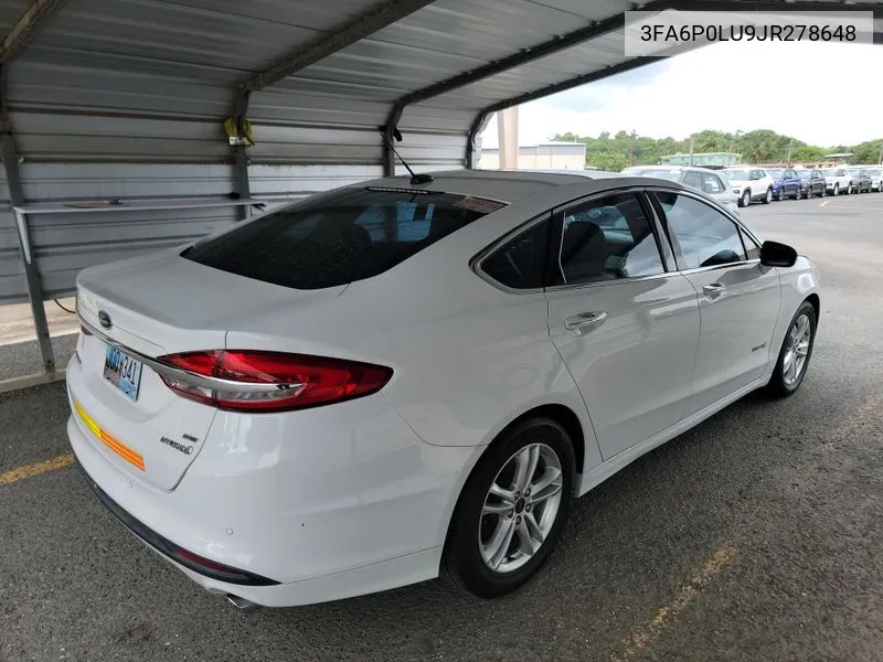 2018 Ford Fusion Hybrid Se VIN: 3FA6P0LU9JR278648 Lot: 40527980