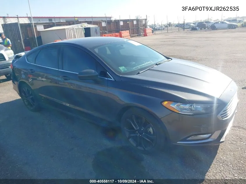 3FA6P0T9XJR262535 2018 Ford Fusion Se