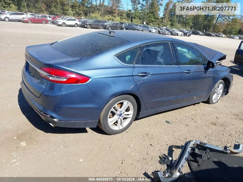 3FA6P0H71JR207771 2018 Ford Fusion Se