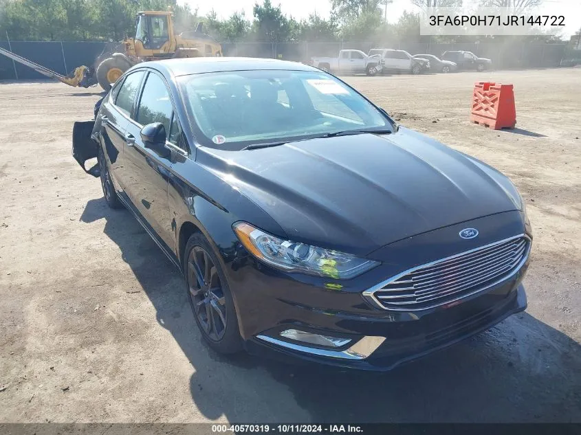 3FA6P0H71JR144722 2018 Ford Fusion Se