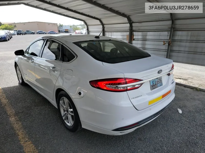 2018 Ford Fusion Hybrid Se VIN: 3FA6P0LU3JR278659 Lot: 40589098